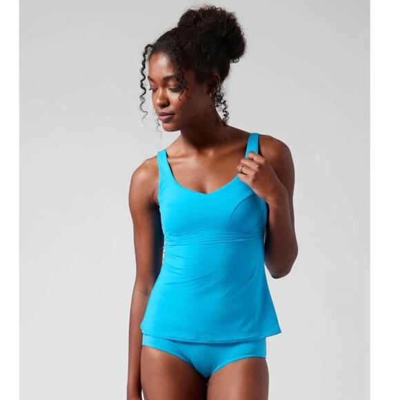 NWT Athleta Bondi Bra Cup Tankini - 32 D/DD - Santorini Blue - 32 D/DD - Picture 1 of 3